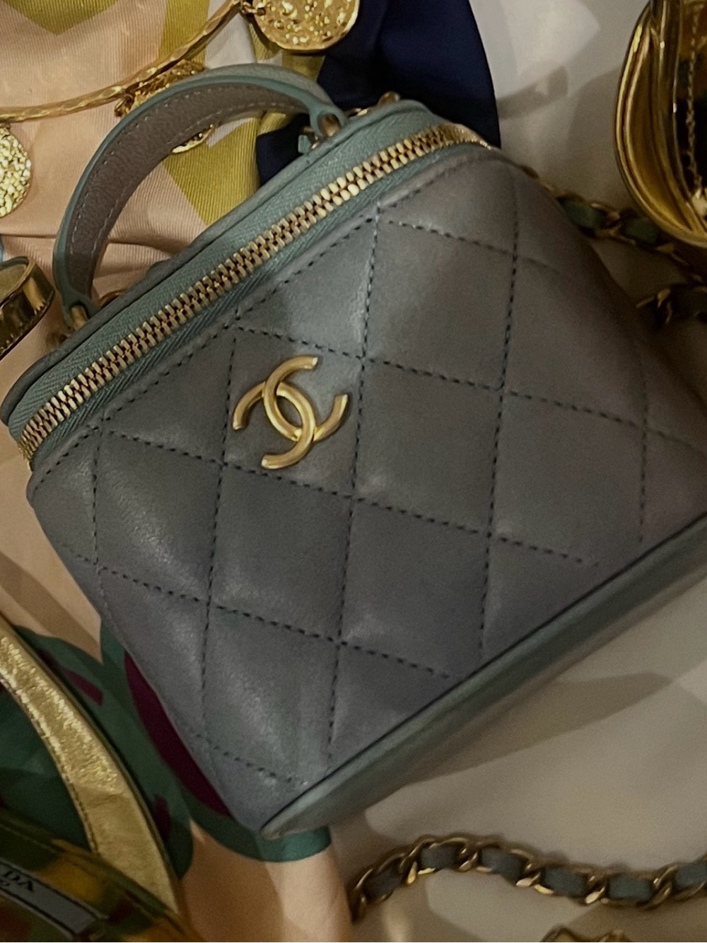 Chanel Green/Gray Vanity